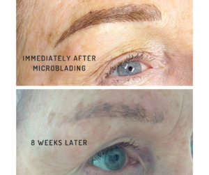 Microblading resultaten na behandeling