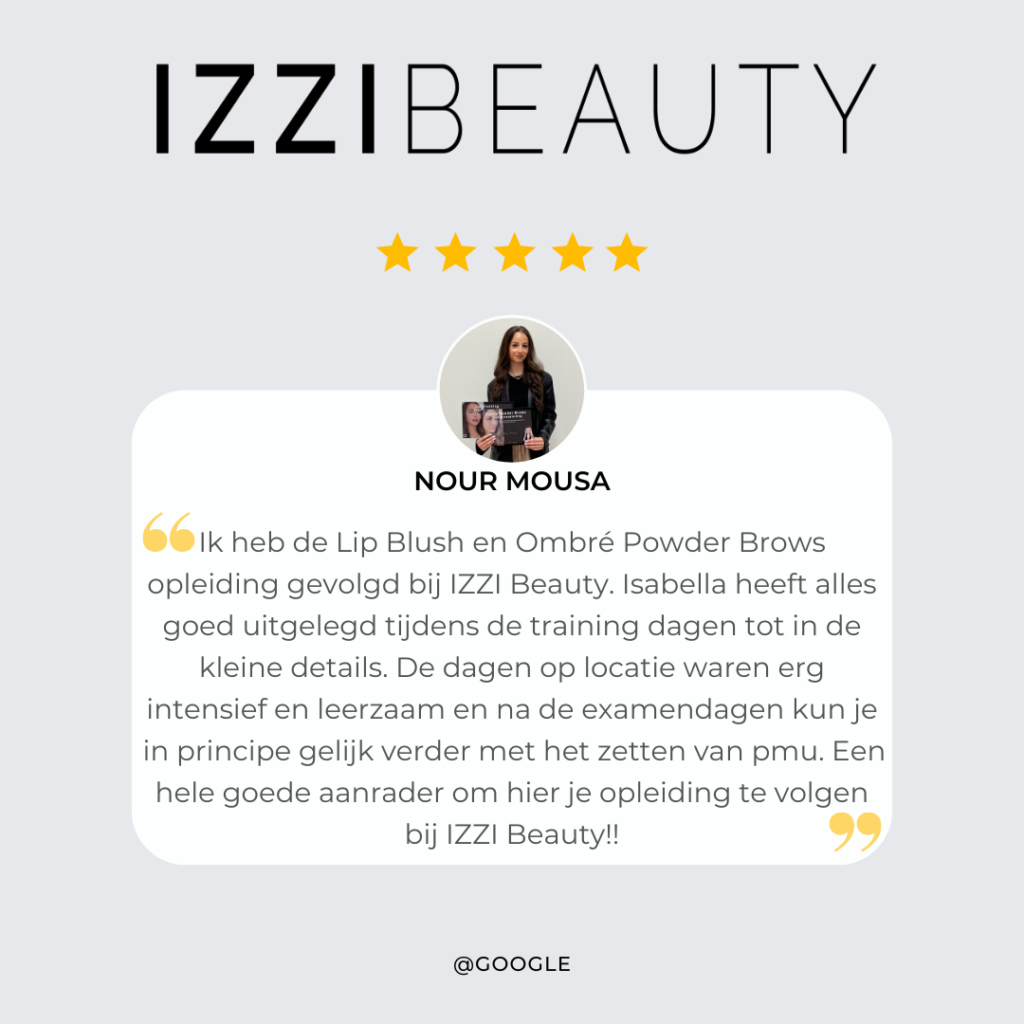 Review PMU opleidingen IZZI Beauty