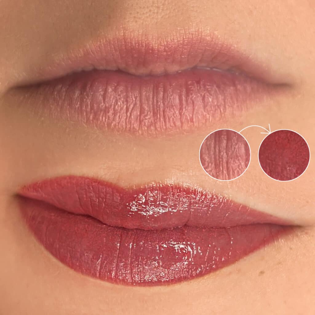 Lip blushing