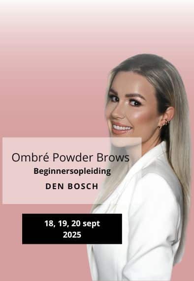 PMU Ombre Powder Brows Beginnersopleiding 18, 19, 20 september 2025